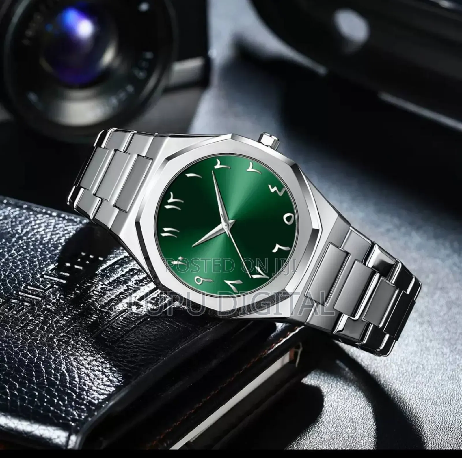 Stainless Steel Arabic Aura Watch