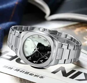 Stainless Steel Arabic Aura Watch