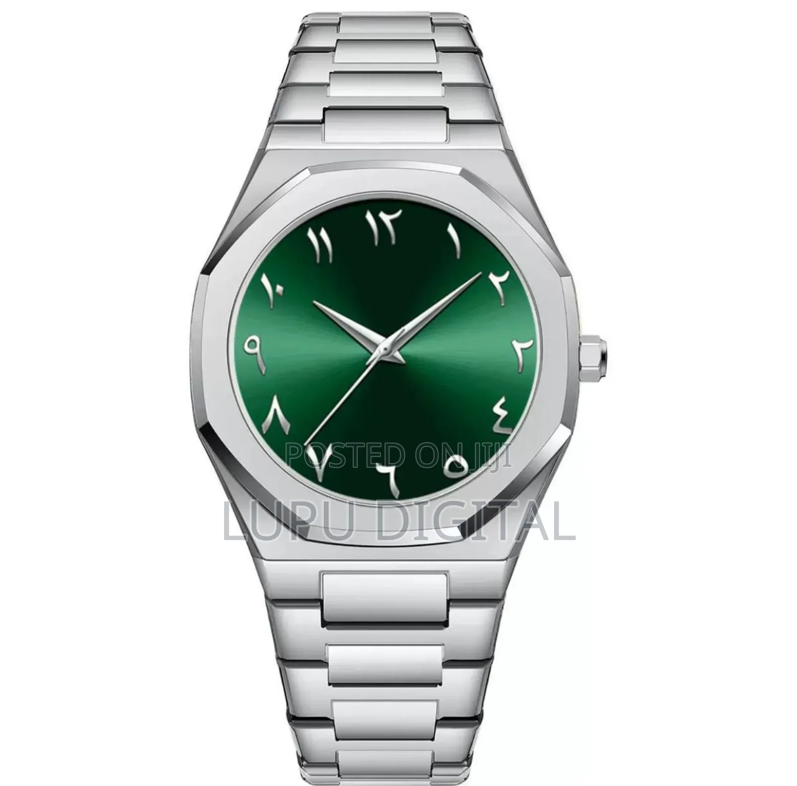 Stainless Steel Arabic Aura Watch