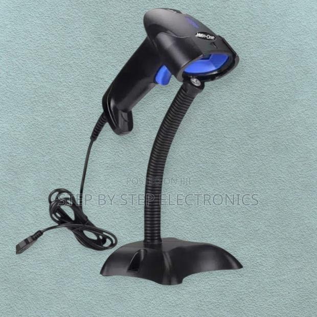 Durable Handheld Laser Barcode Reader With Stand for Retail Stores Pos