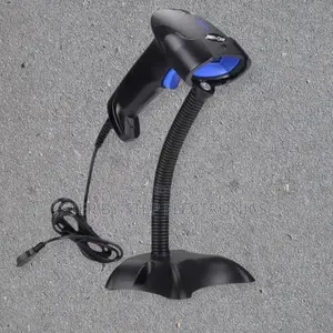 Handheld Laser Barcode Scanner With Stand for Pos Billing Inventory