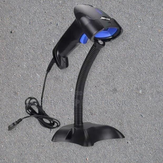 Handheld Laser Barcode Scanner With Stand for Pos Billing Inventory