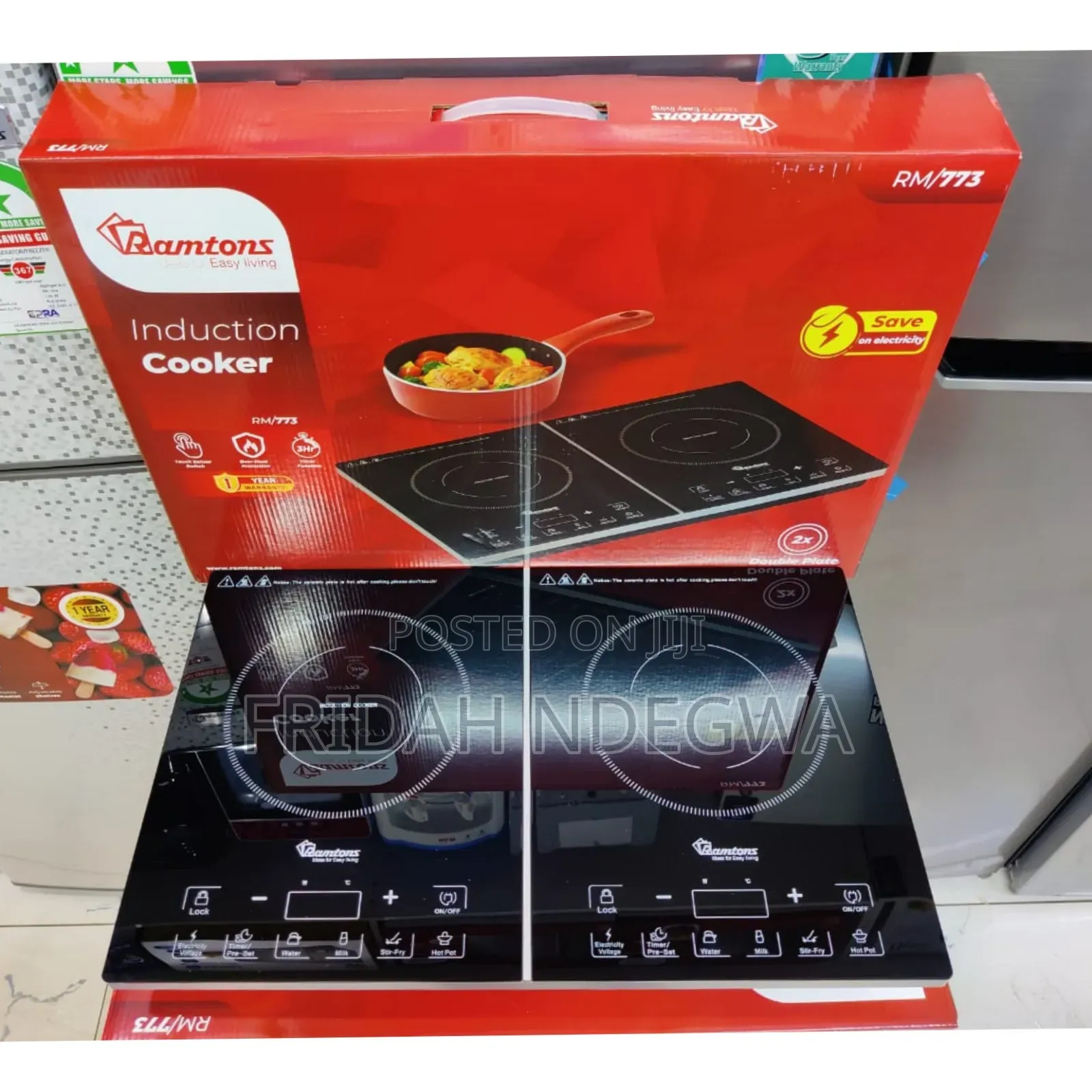 Ramtons 2 Plate (Double) Induction Cooker
