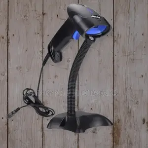 Point of Sale Pos System Handheld Laser Barcode Scanner Reader + Stand