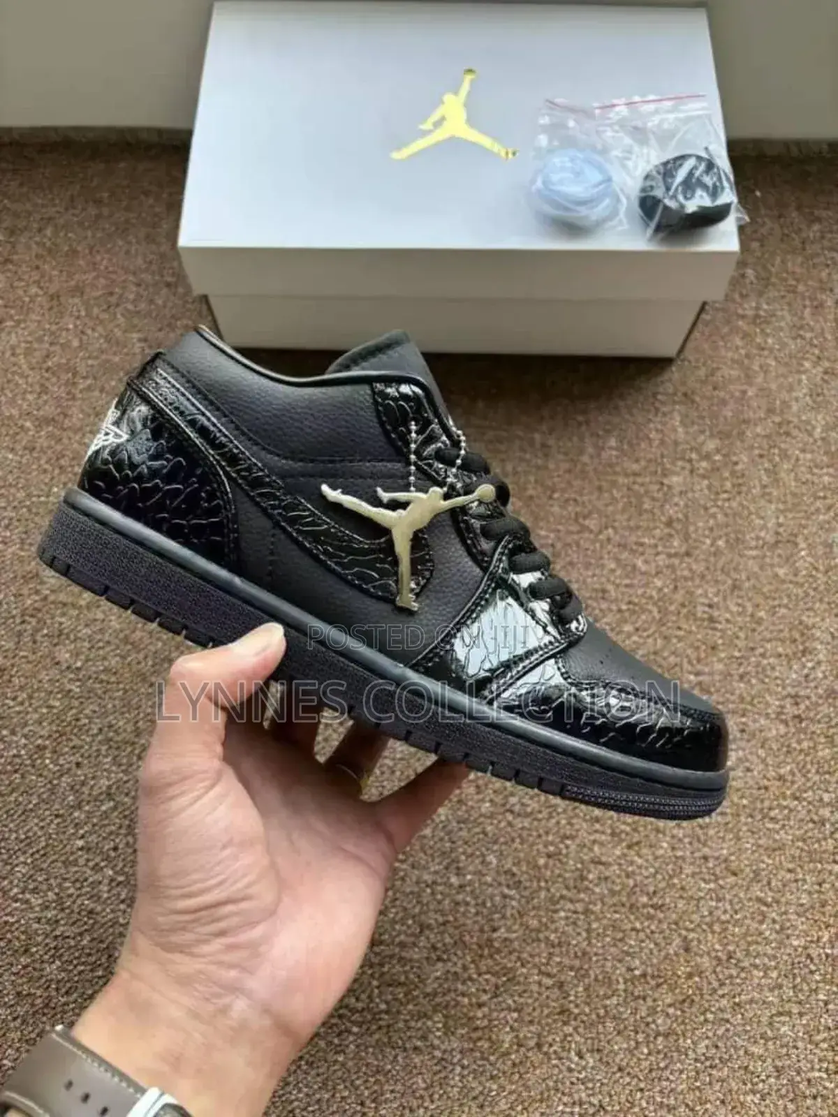 Air Jordan 1 Low Black Metalic Gold,Metalic Gold Sizes 38-45