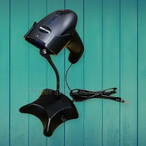 Usb Handheld Laser Barcode Reader With Stand _ Durable Build Quality