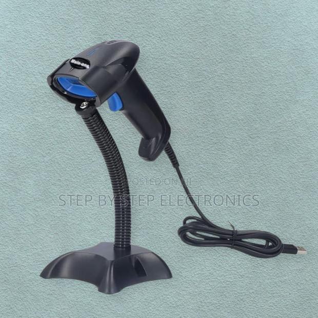 1d 2d Handheld Laser Barcode Scanner With Stand for Pos Solutions