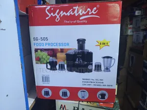 Signature Sg-505 5-in-1 Food Processor With Safety Switch 