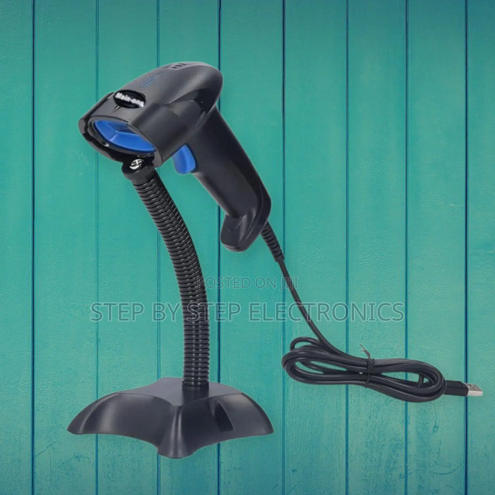 Supermarkets Pos Handheld Laser Barcode Reader With Stand – Usb Wired