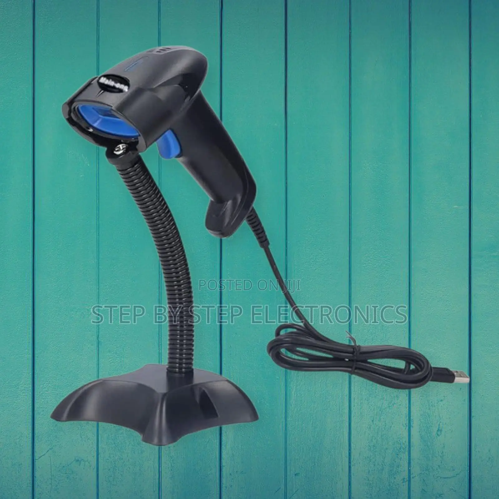 Efficient Handheld Laser Barcode Scanner With Stand – Quick Reading