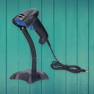 Efficient Handheld Laser Barcode Scanner With Stand – Quick Reading