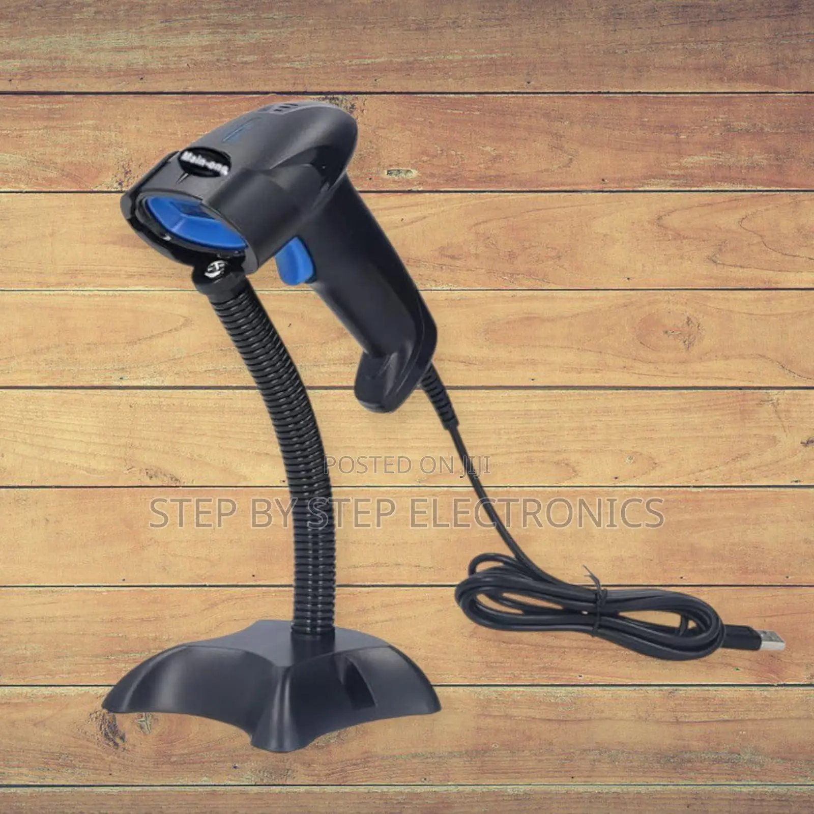 Modern Handheld Laser Barcode Reader With Stand for Retail Shops Pos