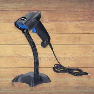 Modern Handheld Laser Barcode Reader With Stand for Retail Shops Pos