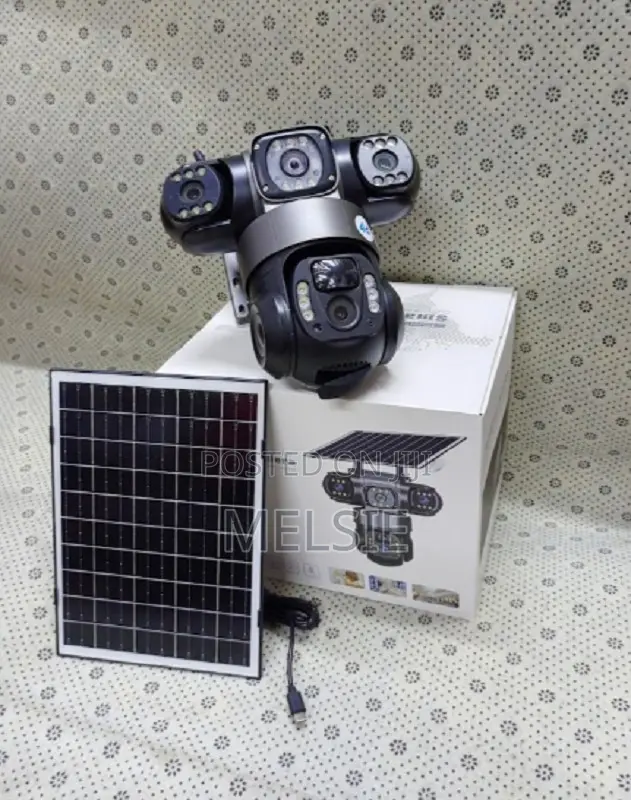 V380 Solar PTZ Triple Lens 4g Camera