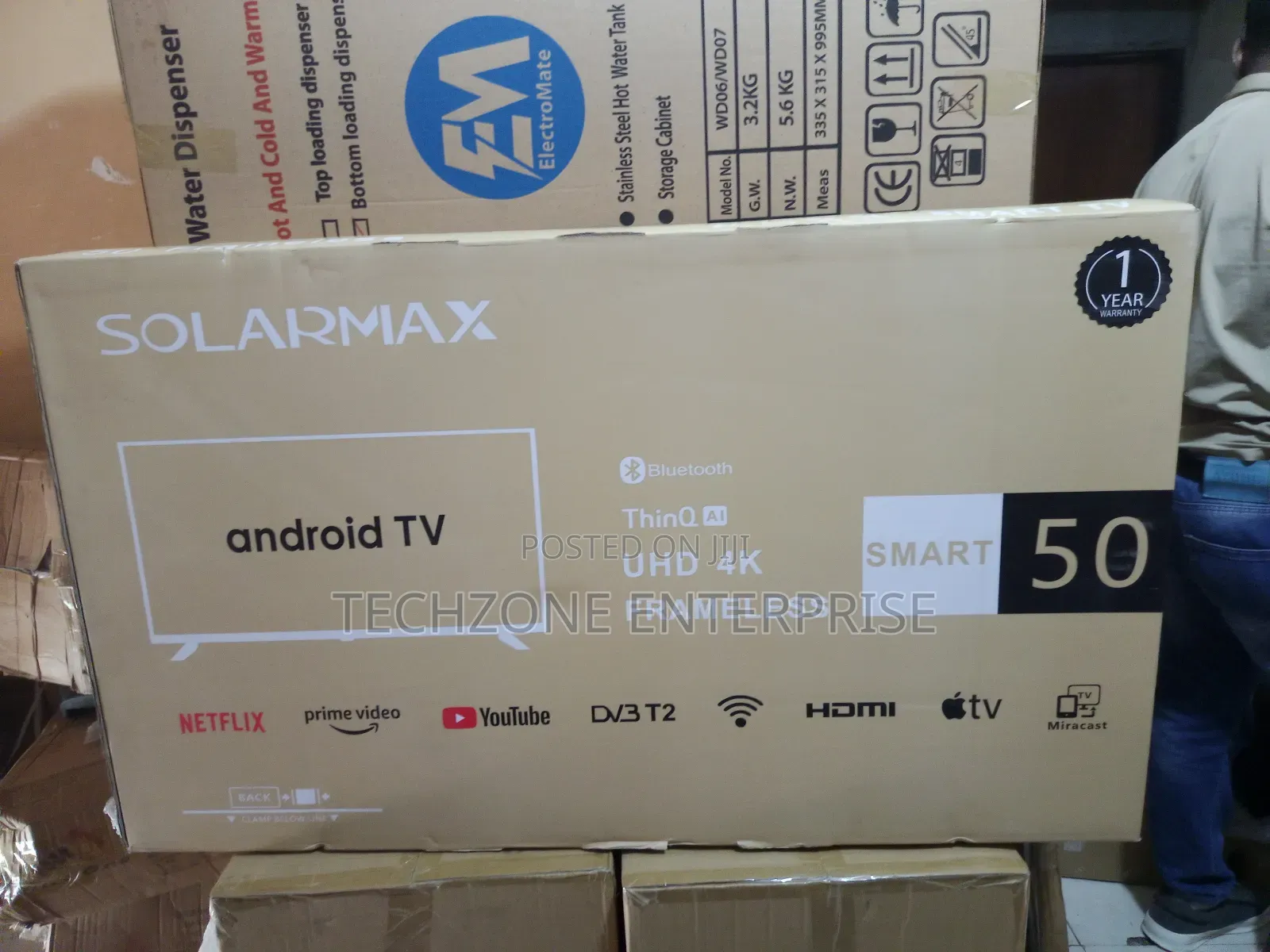Solarmax 50 Inches Android Smart Tv Ulta Hd Resolution 