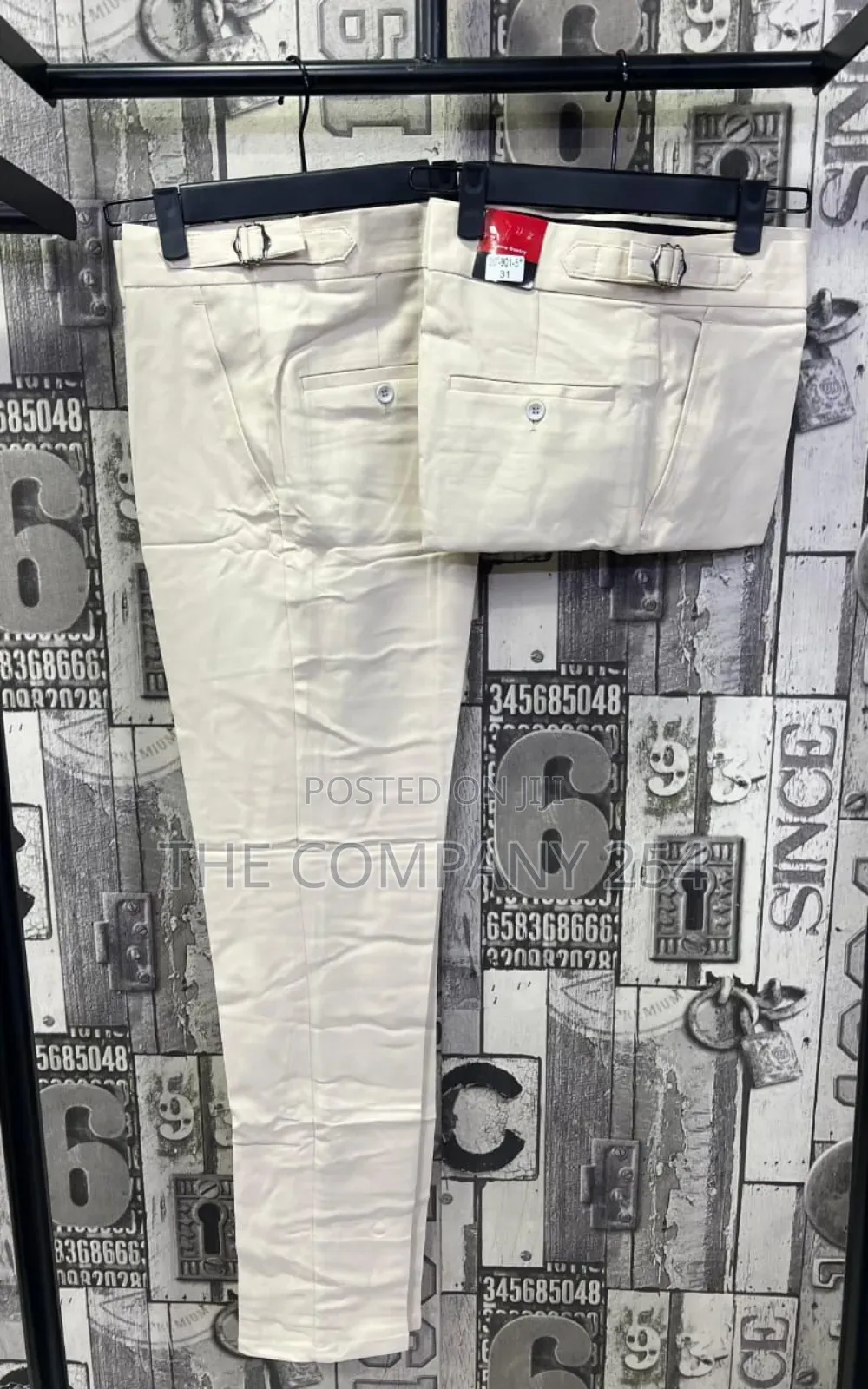 Plain Casual Adijustable Chino Official Slim Fit Men Trouser