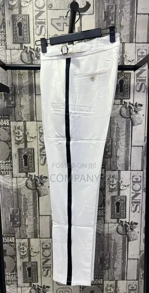 Plain Casual Adijustable Chino Official Slim Fit Men Trouser