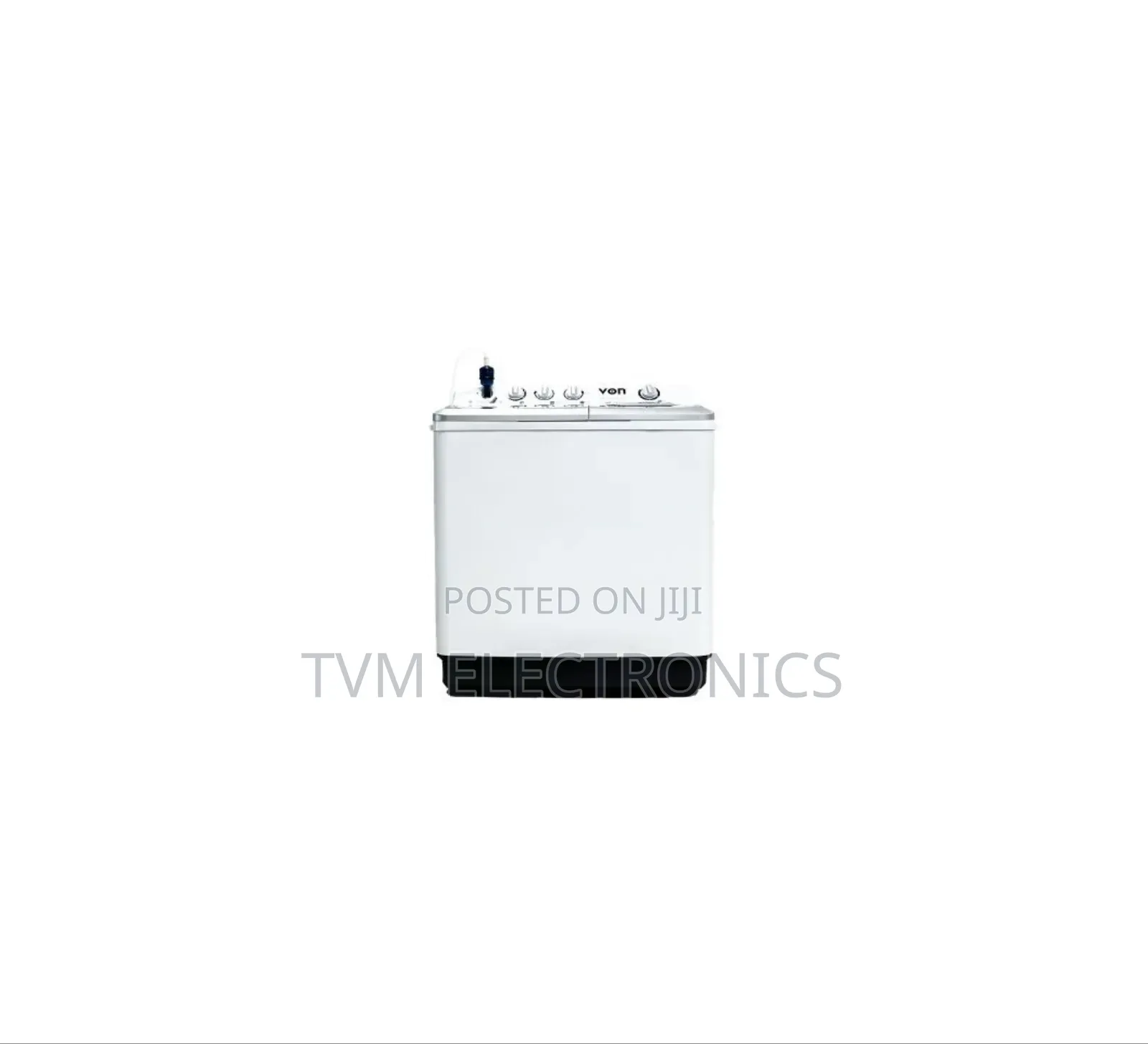 Von VWM-13ahk Twin Tub Washing Machine, White - 13kg