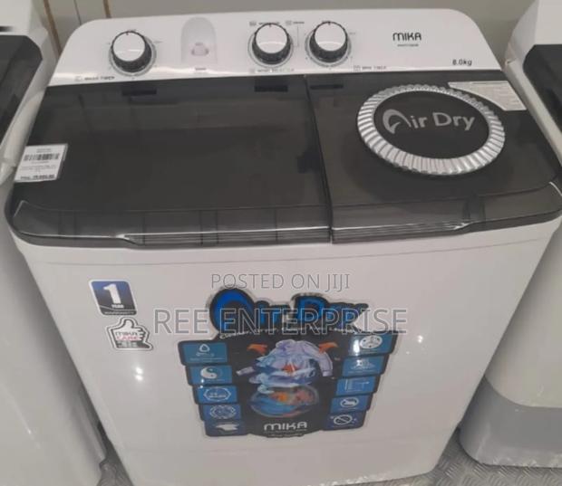 Offer While Stock Last 
Mika 9kgs Twin Tub Washing Machine