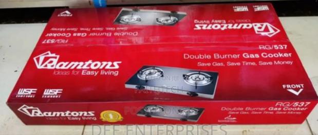 *Ramtons 2burner Gas Cooker Ceramic Top Rg537