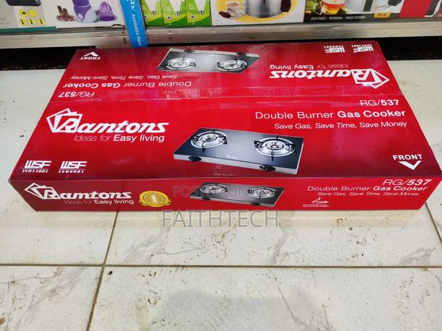 *Ramtons 2burner Gas Cooker Ceramic Top Rg537 - thumbnail 2
