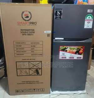 Brand New Smart Pro SFR-150-Dt-I Double Door Refrigerator, 121l
