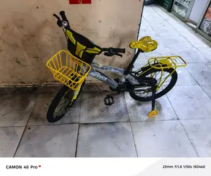 Kids Bicycle With Basket Training Wheels – Durable