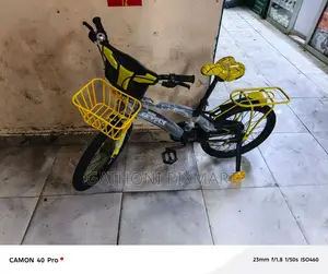 Kids Bicycle With Basket Training Wheels – Durable