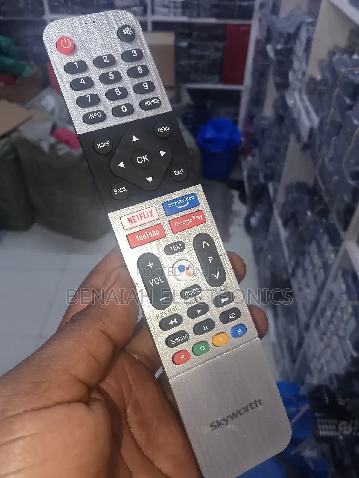 Skyworth Smart Tv Remote.Netflix Youtube Prime Video
