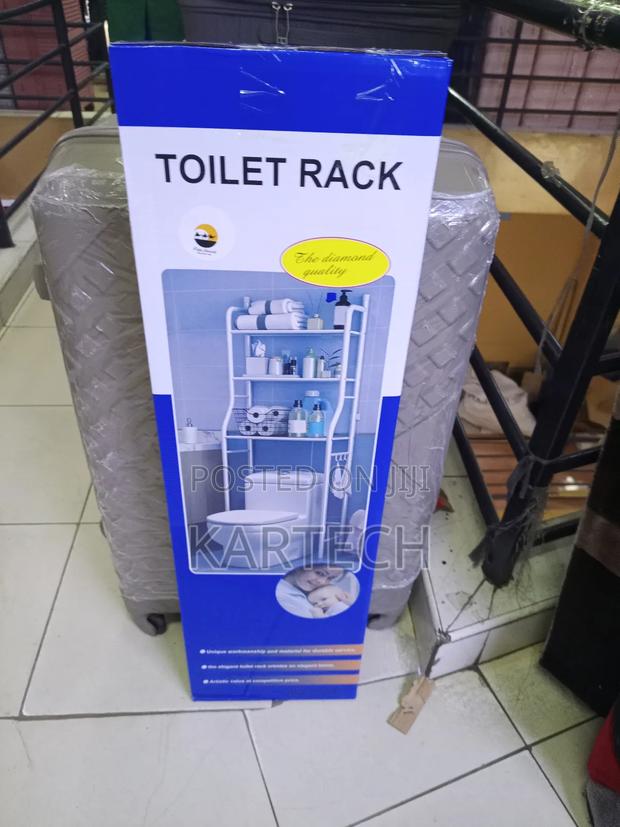 Bathroom Organizer Stand – Over Toilet Shelf Unit