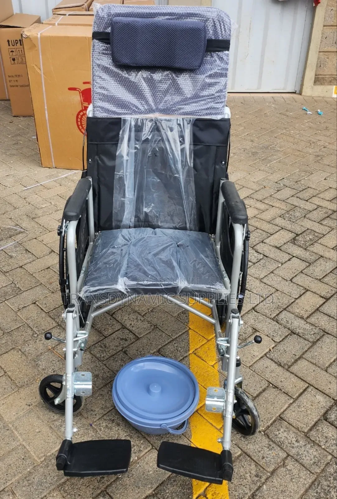 Tilting Wheelchair With Commode