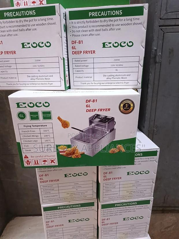 Eoco 6l Deep Fryer Df-81 – Heavy Duty Electric Fryer