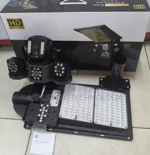 Solar Floodlight 180w With 4g Simcard PTZ Camera Triple Lens