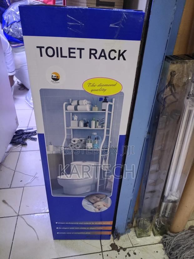 Compact Toilet Rack – Elegant Bathroom Storage Solution