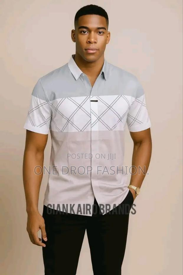 Men Designer Fashion Stripped T-Shirts - thumbnail 2