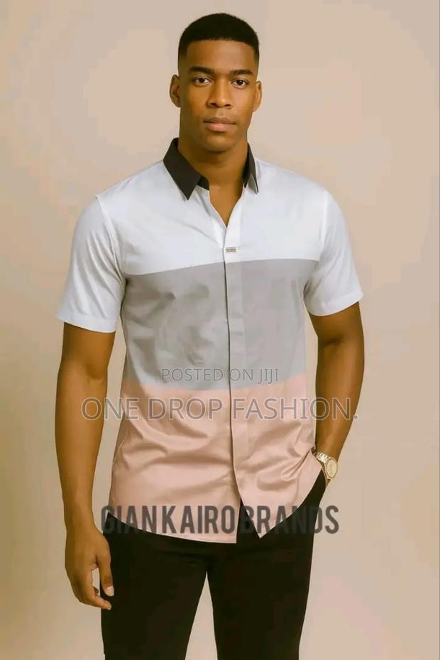 Men Designer Fashion Stripped T-Shirts - thumbnail 3