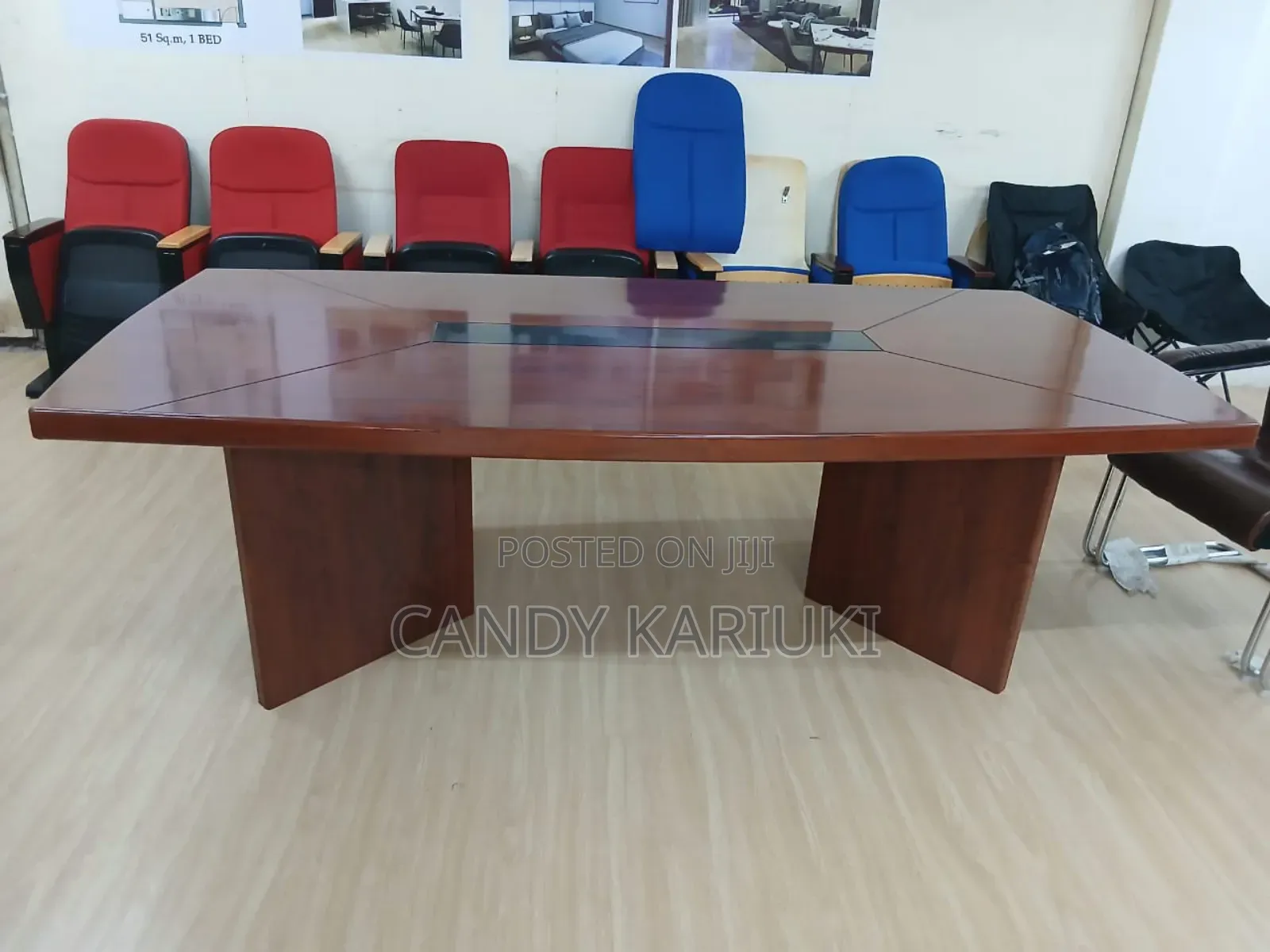 Super Executive Mahogany Boardroom Table (2.4m)