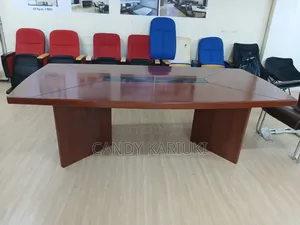 Super Executive Mahogany Boardroom Table (2.4m)