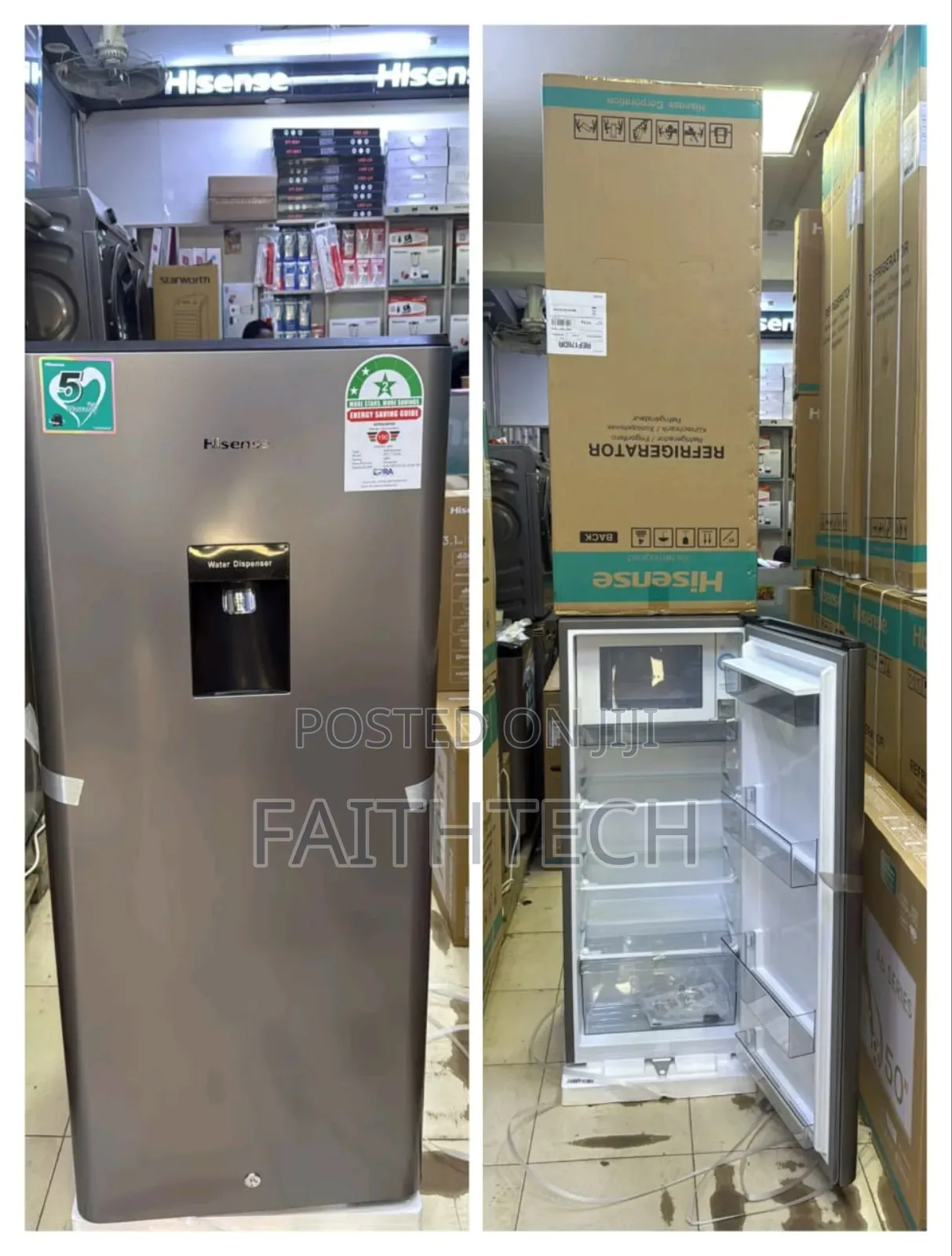 Hisense Fridge 176 Liters With Dispenser Ref176dr Single Door