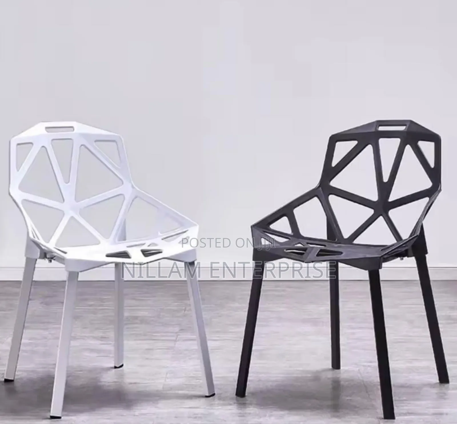 Modern Simple Geometric Pattern Like Plastic Chairs