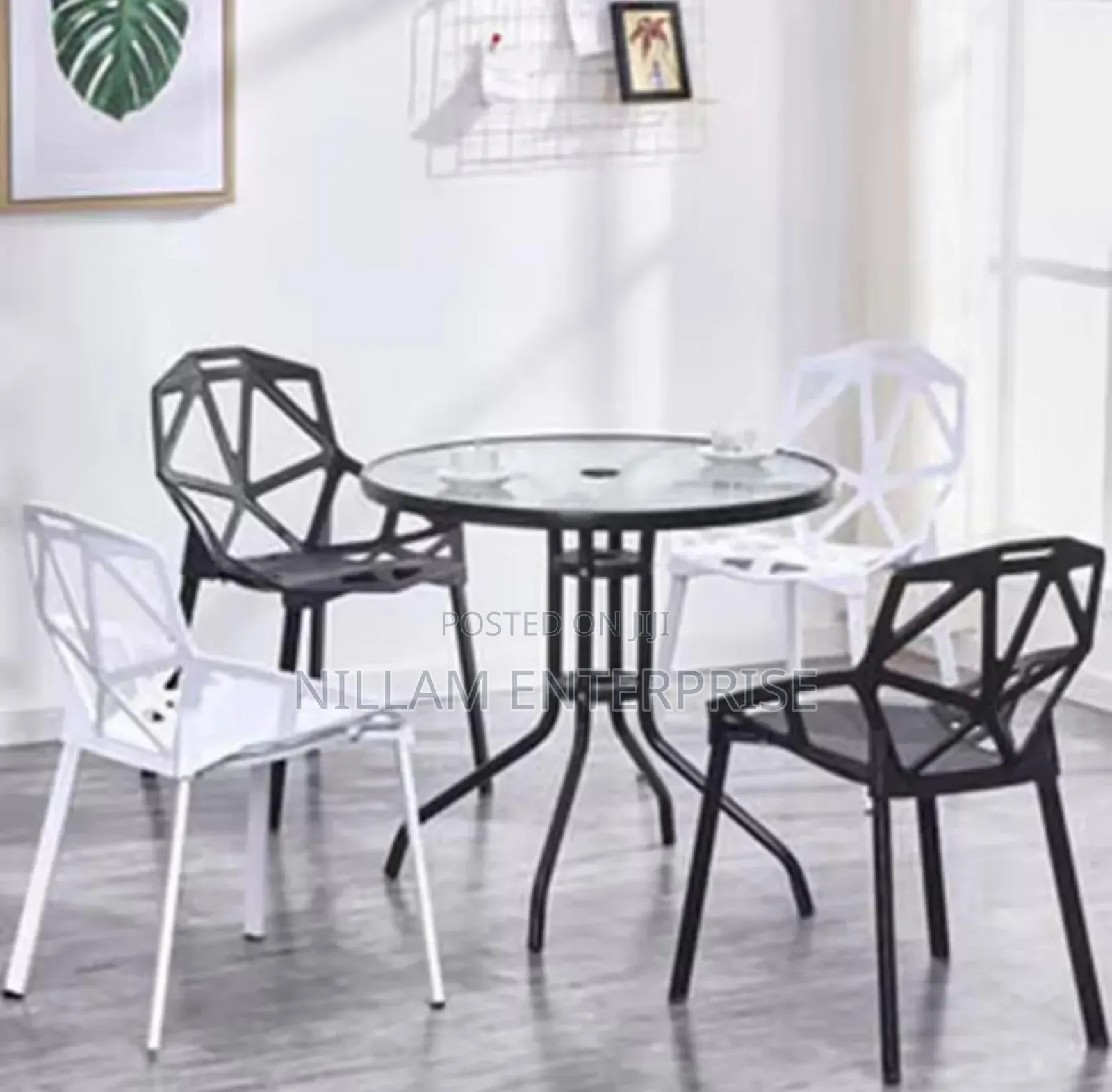 Modern Simple Geometric Pattern Like Plastic Chairs