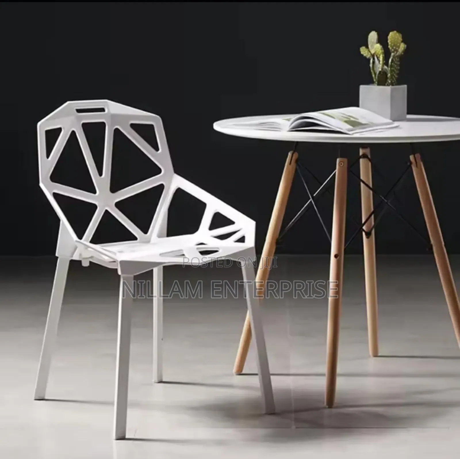 Modern Simple Geometric Pattern Like Plastic Chairs