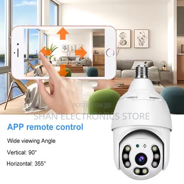 360 Degree Panoramic Wifi Hd Night Vision Eq8 4g Camera Bulb 4g Sim