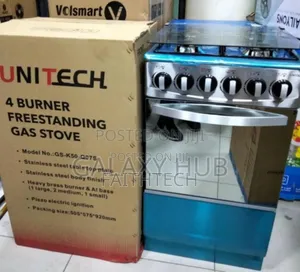 Silver 50*55 Unitech Full Gas Freestanding Jet Autoignition Cooker