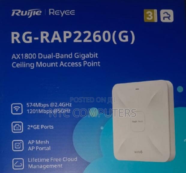 Rg-Rap2260(G) Reyee Wi-Fi 6 Ax1800 Ceiling Access Point