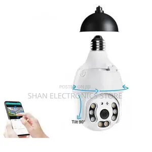 PTZ 1080p Light Bulb Ip Camera 4g Lte Wireless Video Camera