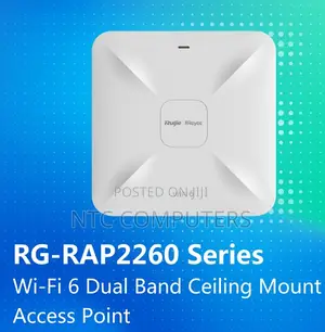 Rg-Rap2260(G) Reyee Wi-Fi 6 Ax1800 Ceiling Access Point