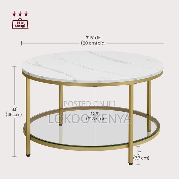 Dining Table : Marble Pedestal Round Dining Table - thumbnail 2