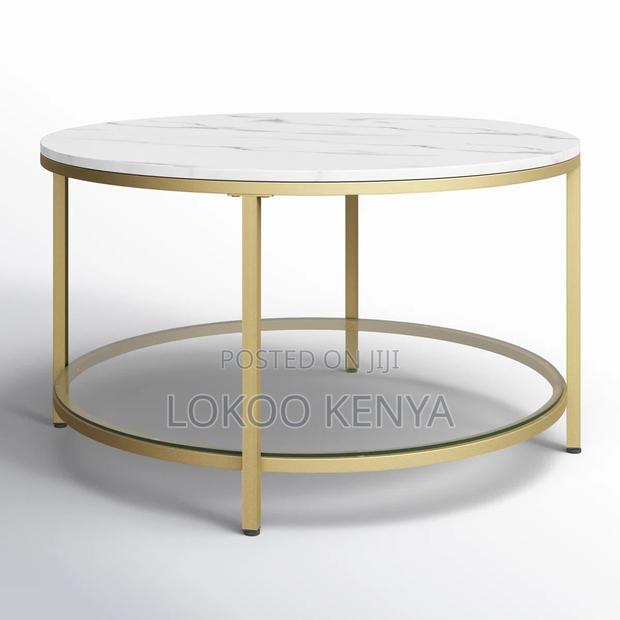 Dining Table : Marble Pedestal Round Dining Table - thumbnail 3