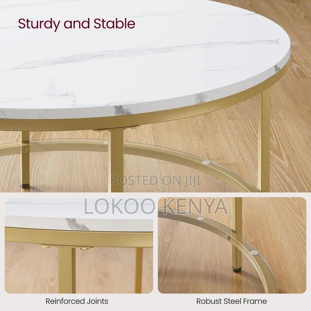 Dining Table : Marble Pedestal Round Dining Table - thumbnail 4